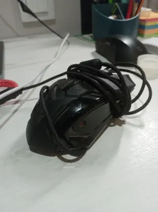 Ratón Gaming Negro con Cable