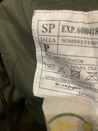 Chambergo militar talla P