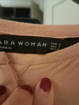 Blusa Zara rosa salmón