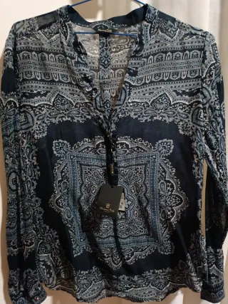 Camisa Massimo Dutti Estampada Mujer