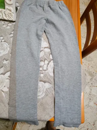 Leggings bambina OVS grigio con banda glitter