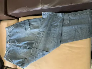 Pantalones vaqueros cargo azules
