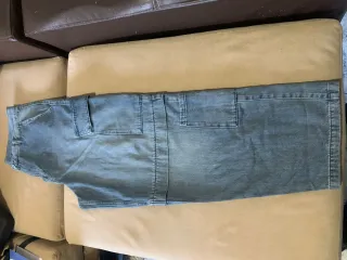 Pantalones vaqueros cargo azules