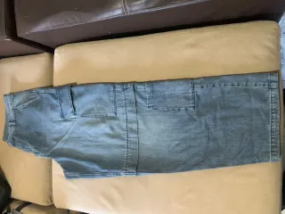 Pantalones vaqueros cargo azules