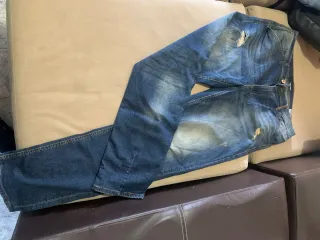 Pantalones vaqueros cargo azules