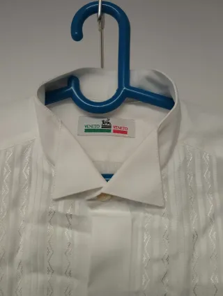 Camisa VENETO Caballero para Gemelos Blanca