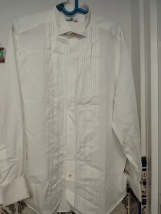 Camisa VENETO Caballero para Gemelos Blanca