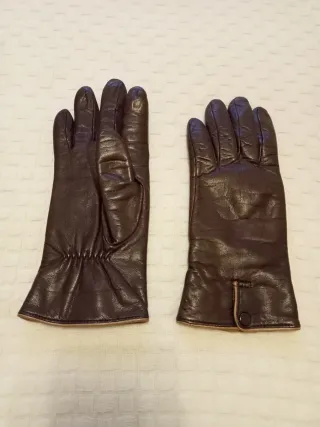 Guantes Piel Mujer Talla 6 1/2 Marrón