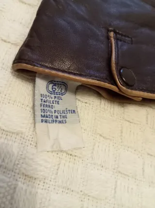 Guantes Piel Mujer Talla 6 1/2 Marrón