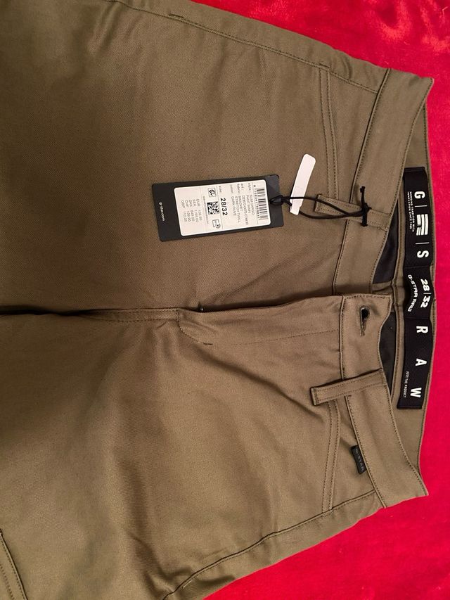 Pantalón cargo G-Star RAW mujer verde oliva,