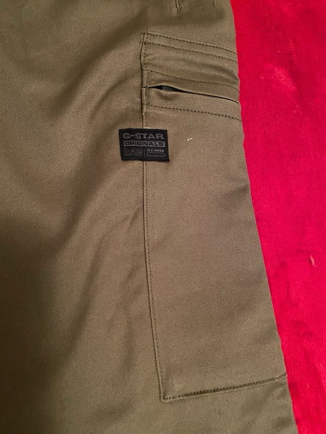 Pantalón cargo G-Star RAW mujer verde oliva,