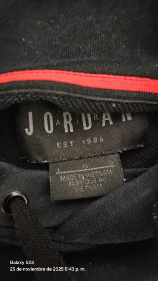 Sudadera Jordan Ligera Negra