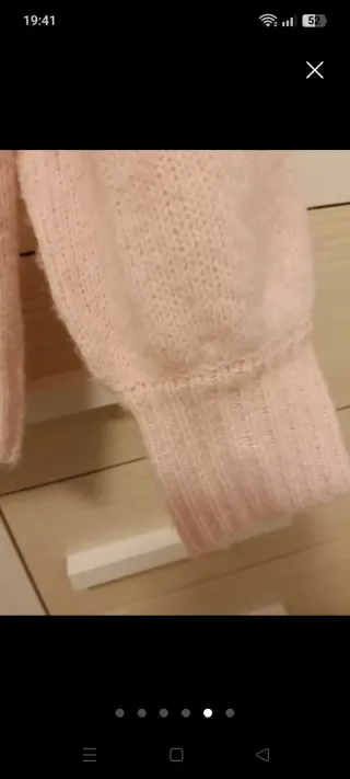 Jersey rosa manga larga