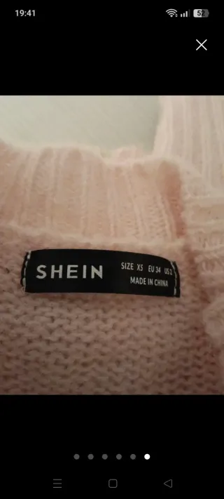 Jersey rosa manga larga