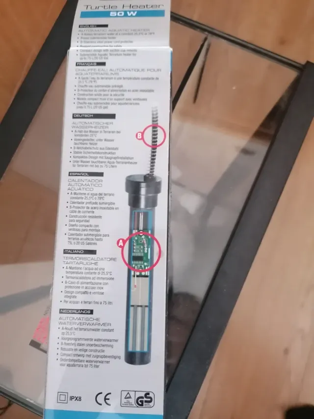 Terrario Tortuga Negro Transparente