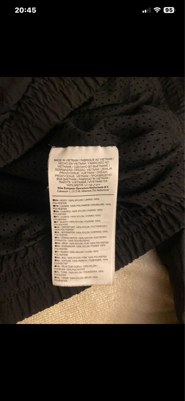 Cortavientos Jordan Negro