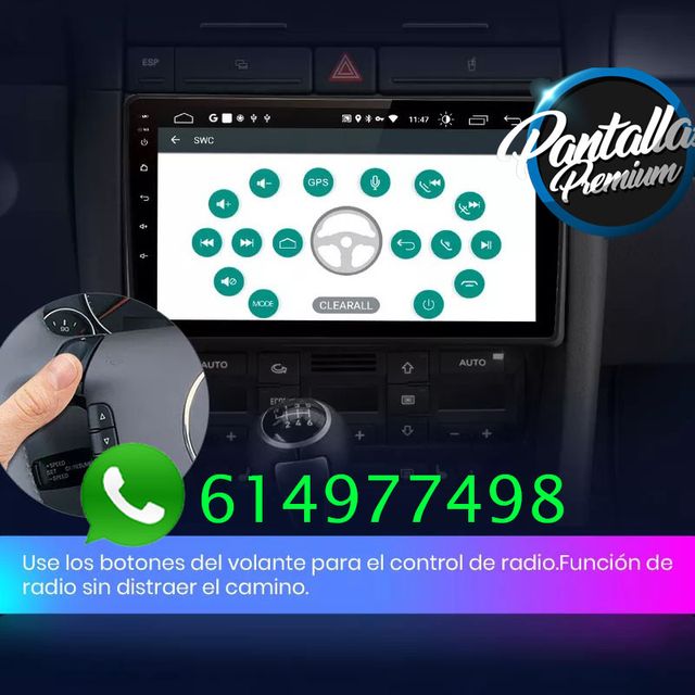 Radio pantalla CARPLAY para Audi A4 / Seat Exeo
