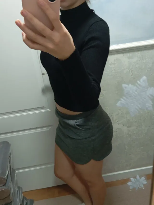 Falda gris corta talla XS