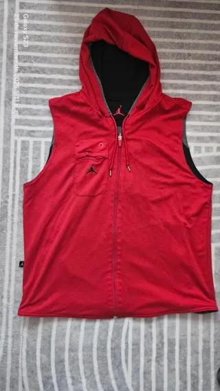 Chaleco Jordan Gris y Rojo Reversible