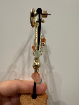 Pendientes Aro Dorados con Piedras Multicolor