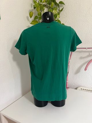 Camiseta Diesel Verde V-Neck