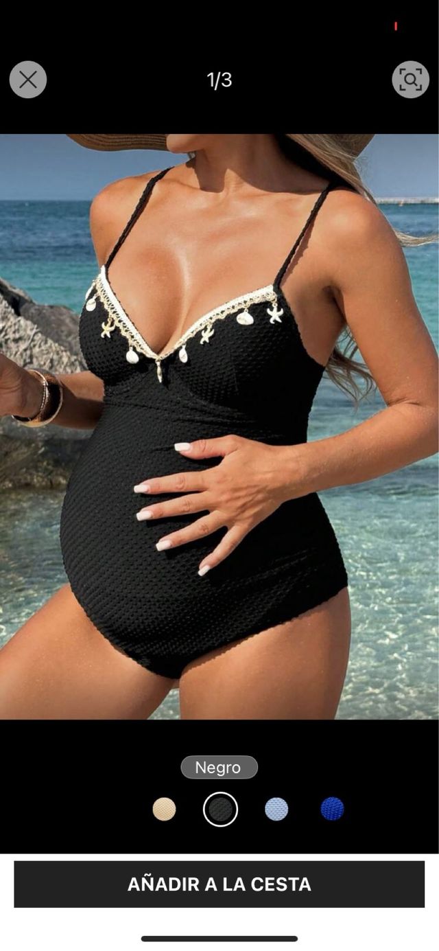 Bañador premamá negro Talla S