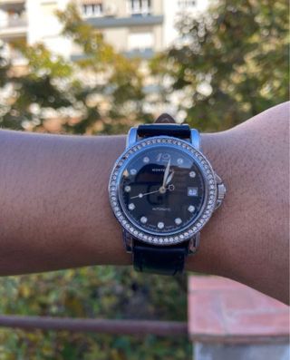 Reloj Montblanc Automático Negro/Plata