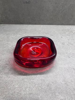 Cenicero Rojo Cristal