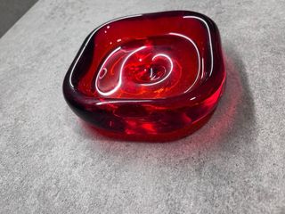 Cenicero Rojo Cristal