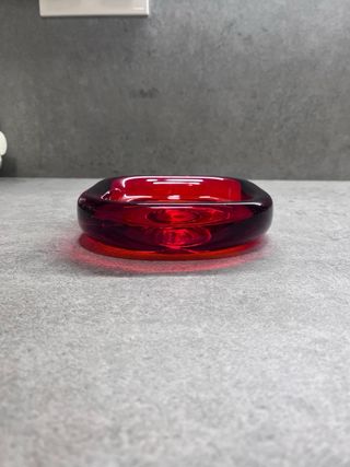 Cenicero Rojo Cristal