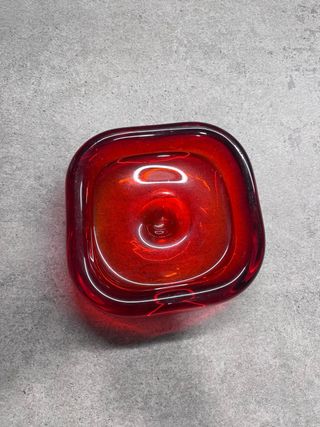 Cenicero Rojo Cristal