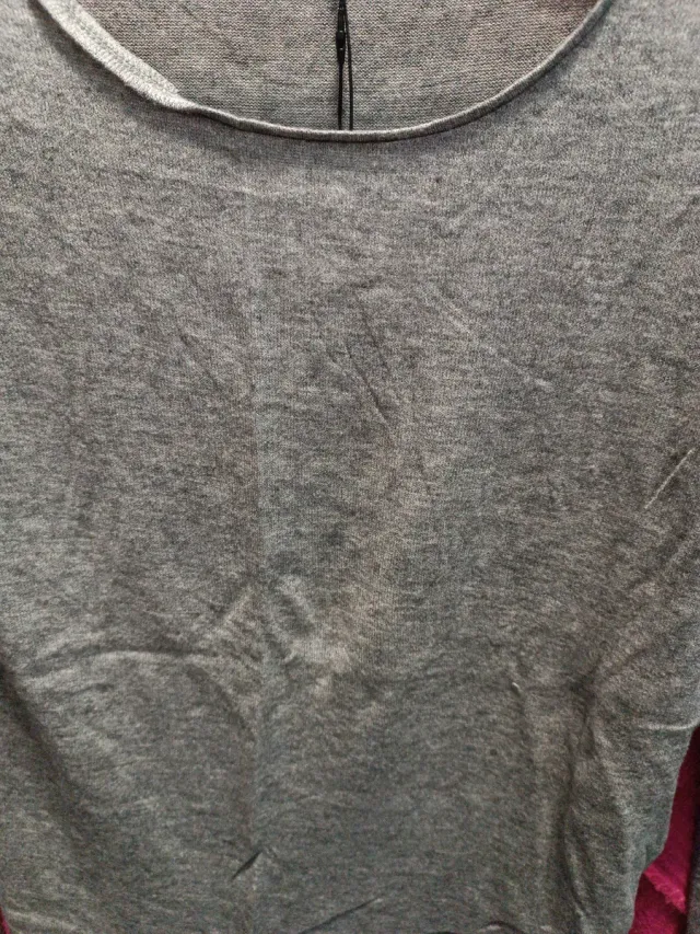 Jersey gris manga larga