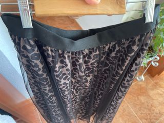 Falda larga tul animal print XXL