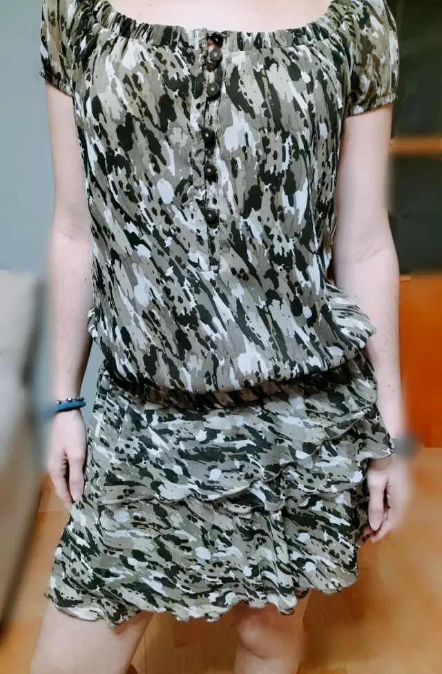 Vestido verano estampado camuflaje