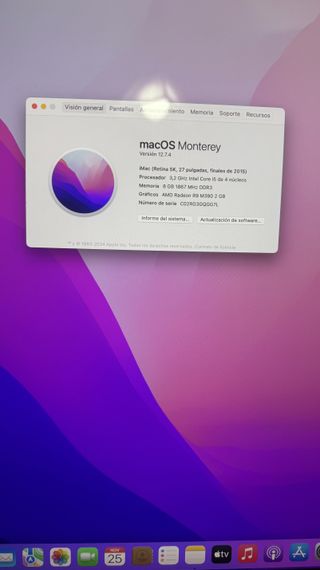 IMAC 27 2015 i5 8GB RAM 1TB