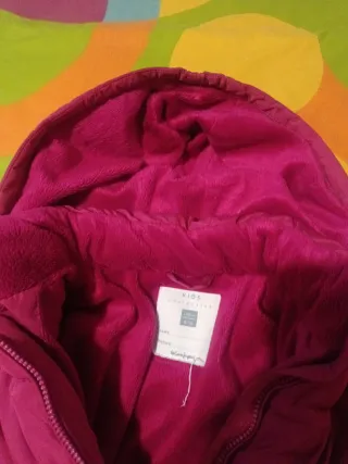 Chaqueta niña rosa talla 9-10 con capucha