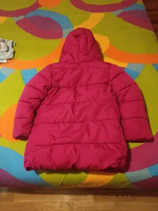 Chaqueta niña rosa talla 9-10 con capucha