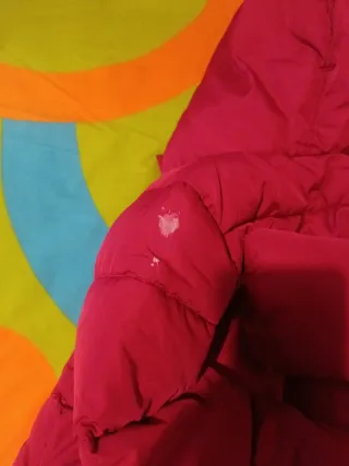 Chaqueta niña rosa talla 9-10 con capucha