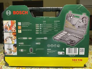 Maletín Bosch 103 Piezas Brocas y Puntas
