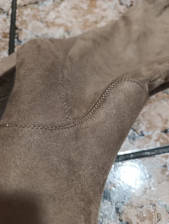 Botas altas tacón marrón