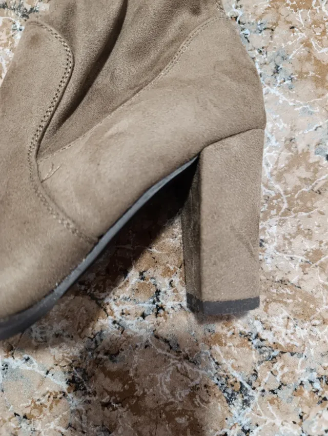 Botas altas tacón marrón