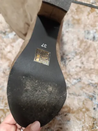 Botas altas tacón marrón