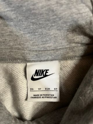 Sudadera Gris Nike con Capucha Talla XS