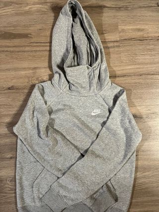 Sudadera Gris Nike con Capucha Talla XS