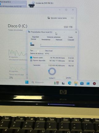 HP DV6 Bianco • i7 Quad • 16GB • 1TB (1000GB) 11pro