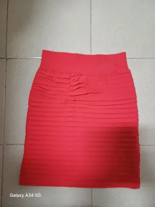 Gonna donna rossa taglia M