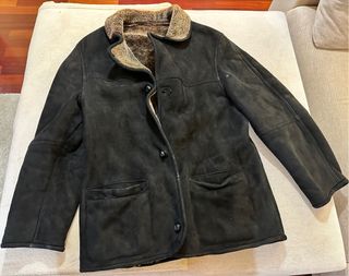 Abrigo Piel Ovino Talla XL Marrón