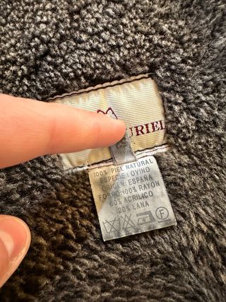 Abrigo Piel Ovino Talla XL Marrón