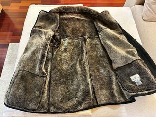 Abrigo Piel Ovino Talla XL Marrón