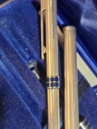 Coppia penne Aurora Argento 925 vintage